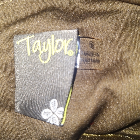 Taylor Gray Long Sleeve Cowl Neck Cocktail Gown - Picture 6 of 6